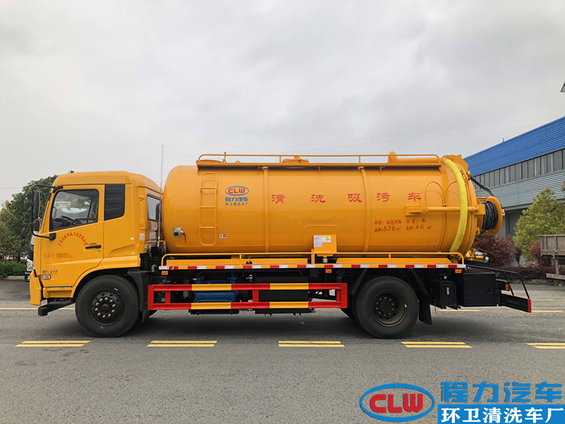 东风天锦清洗吸污车（国六）一体罐