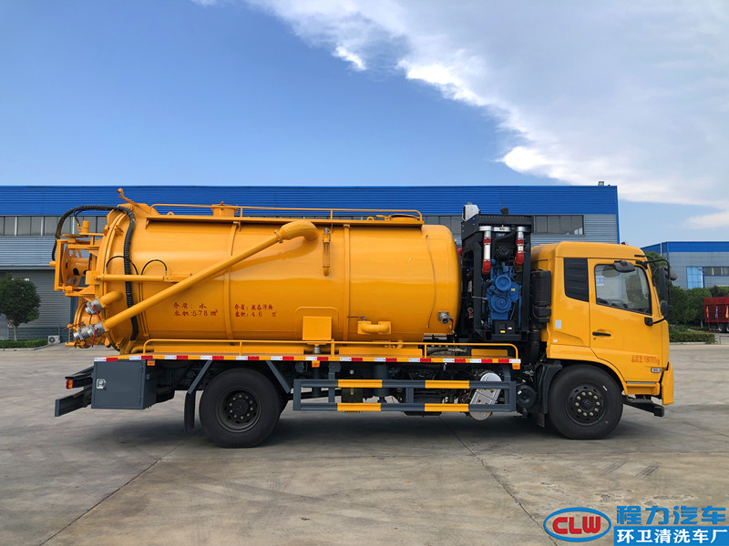 东风天锦清洗吸污车（国六） 带副发