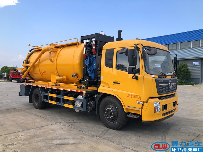 东风天锦清洗吸污车（国六） 带副发