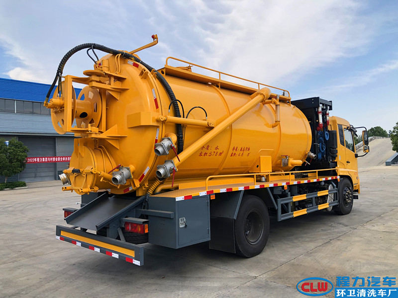 东风天锦清洗吸污车（国六） 带副发